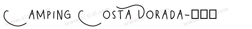 Camping Costa Dorada字体转换